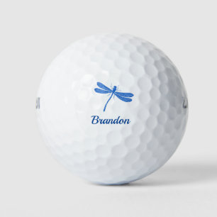 Blue dragonfly Cute Boy Name golf balls