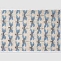 Blue Dragonfly Furniture Decoupage Paper