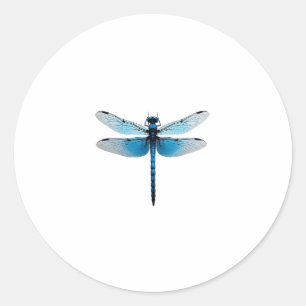Blue Dragonfly - Insect Wildlife Animal Lover Ento Classic Round Sticker
