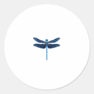 Blue Dragonfly - Insect Wildlife Animal Lover Ento Classic Round Sticker