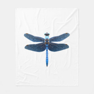 Blue Dragonfly - Insect Wildlife Animal Lover Ento Fleece Blanket
