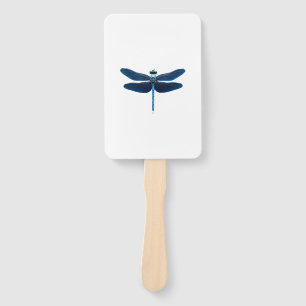 Blue Dragonfly - Insect Wildlife Animal Lover Ento Hand Fan