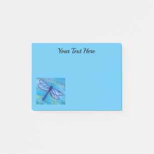 Blue Dragonfly Inspirational Post-it Notes