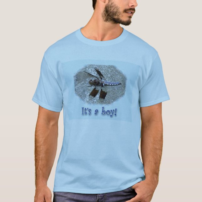 Blue Dragonfly It's a boy! T-Shirt (Front)