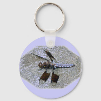 Blue Dragonfly Key Ring