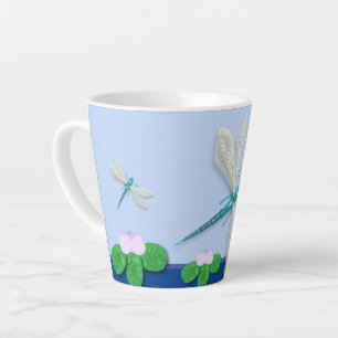 Blue Dragonfly   Latte Mug