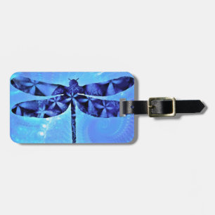 Blue Dragonfly Luggage Tag