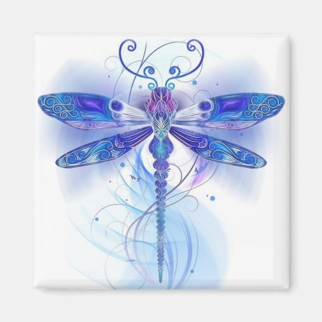 Blue Dragonfly Magnet (Front)