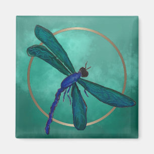 Blue Dragonfly Magnet