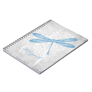 Blue Dragonfly Personalised Notebook