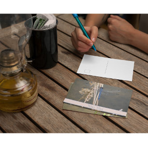 Blue dragonfly postcard