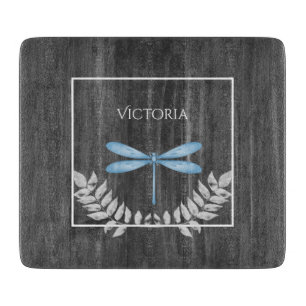 Blue Dragonfly Rustic Personalised Cutting Board