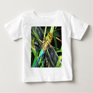 Blue Dragonfly Shimmering Wings Painting Baby T-Shirt
