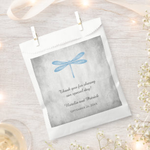 Blue Dragonfly Wedding Favour Bags