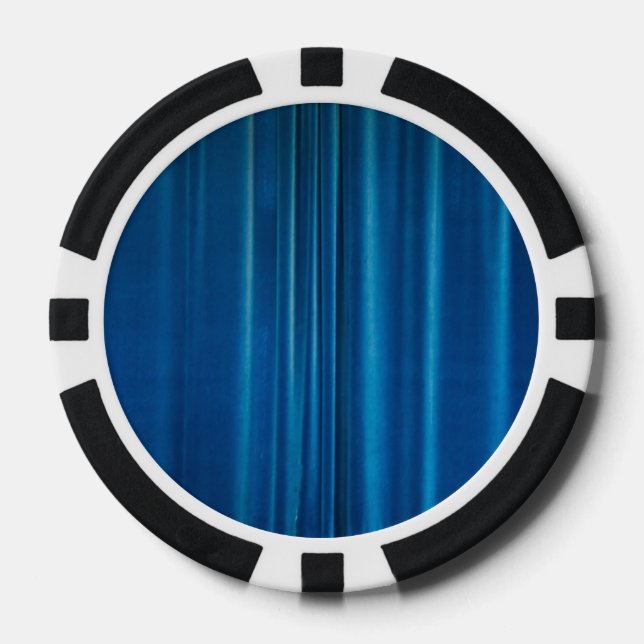 Blue drapes poker chips (Front)