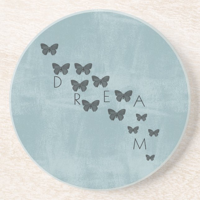 Blue Dream Butterflies Coaster (Front)