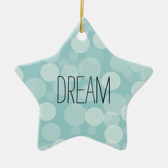 Blue Dream Ceramic Ornament (Front)