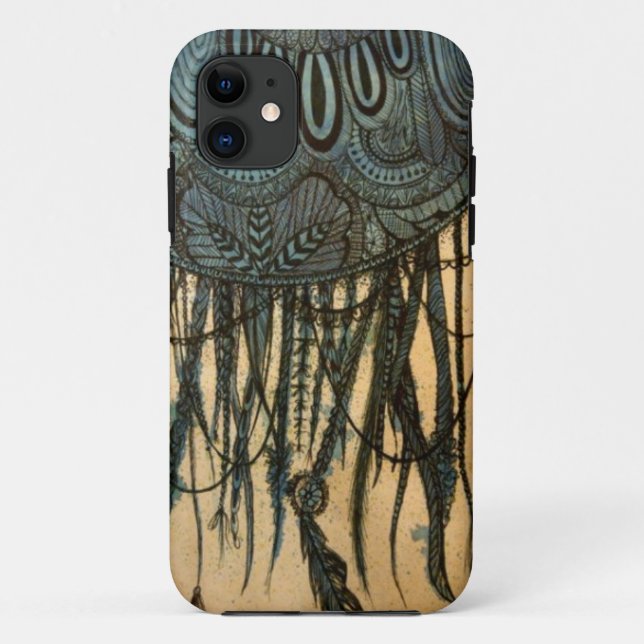 Blue Dreamcatcher iPhone 5 case (Back)