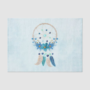 Blue Dreamcatcher Stylish Boho Design Tissue Paper