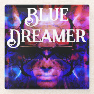 Blue Dreamer Glass Coaster