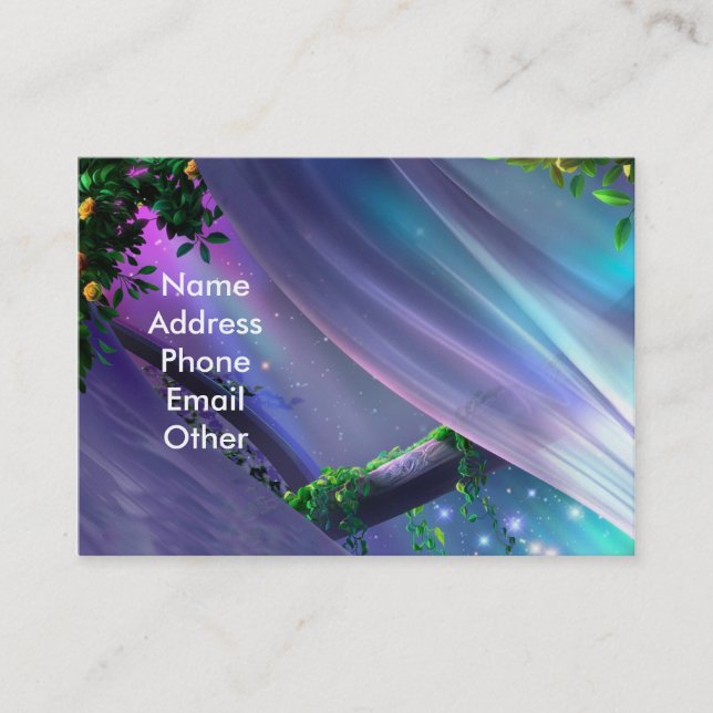 Blue Dreams Business Cards (Front)