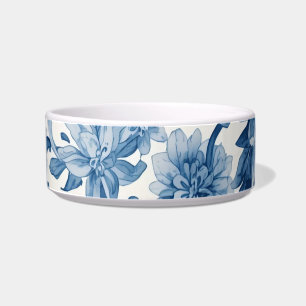 Blue Dreams Floral Watercolor Chinoiserie Bowl