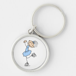 Blue Dress Figure Skater t-shirts and Gifts Key Ring