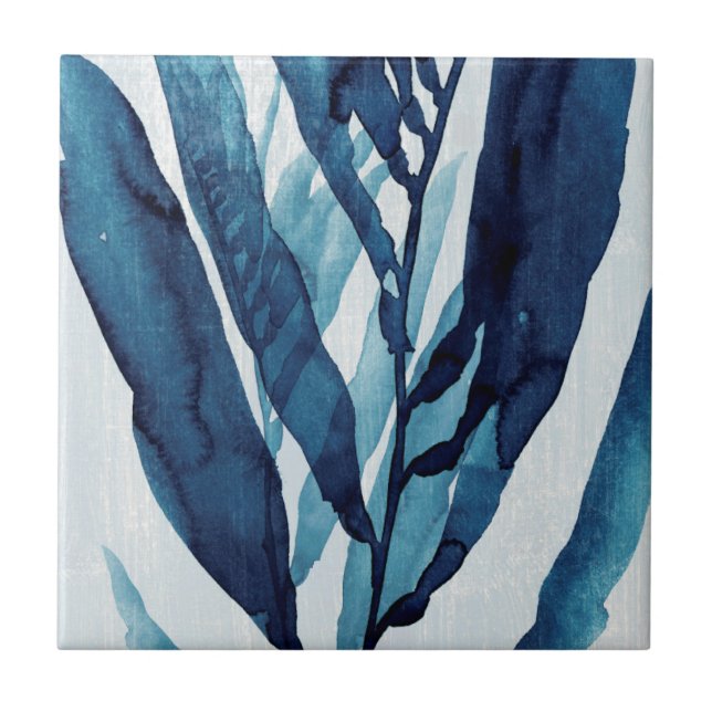 Blue Drift I Ceramic Tile (Front)