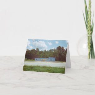 Blue Drive Thru Blank Landscape Card