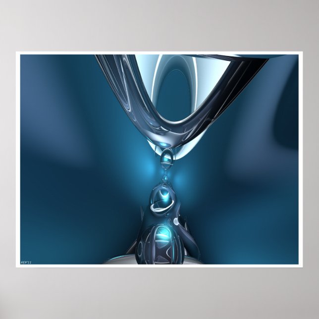 Blue Drops Poster (Front)