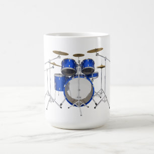 Blue Drum Kit: Coffee Mug