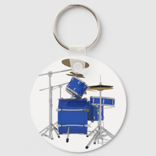 Blue Drum Kit: Key Ring