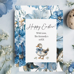 Blue Duck Easter Holiday Card