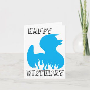 Blue Duck Happy, Birthday Card