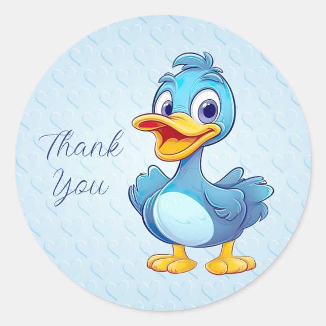 Blue Duck Sticker (Front)