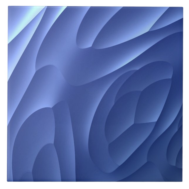 Blue Dune Ceramic Tile (Front)