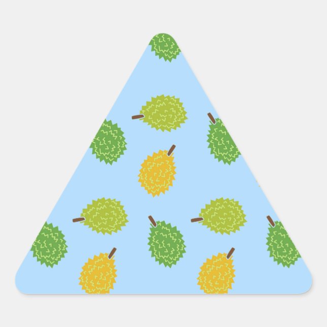 blue durians triangle sticker (Front)