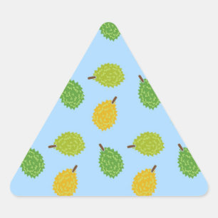 blue durians triangle sticker