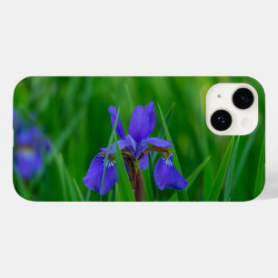 Blue Dutch Among Leaves iPhone Case