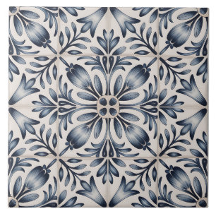 Blue Dutch Delft Pattern Ceramic Tile