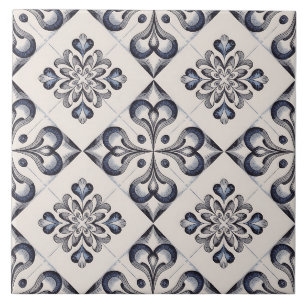 Blue Dutch Delft Pattern Ceramic Tile