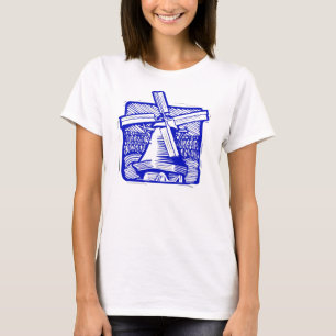 Blue Dutch Windmill T-Shirt