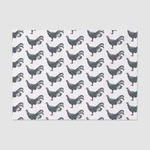 Blue eared pheasant bird cartoon illustration  tissue paper