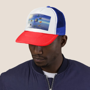 Blue Earth Butterflies Trucker Hat