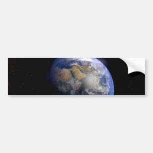 Blue Earth From Space Inspirational Bumper Sticker