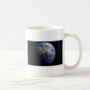 Blue Earth From Space Inspirational Coffee Mug