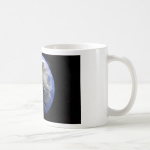 Blue Earth From Space Inspirational Coffee Mug