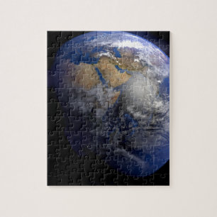 Blue Earth From Space  Inspirational Jigsaw Puzzle