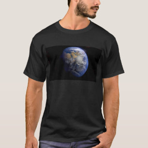 Blue Earth From Space  Inspirational T-Shirt