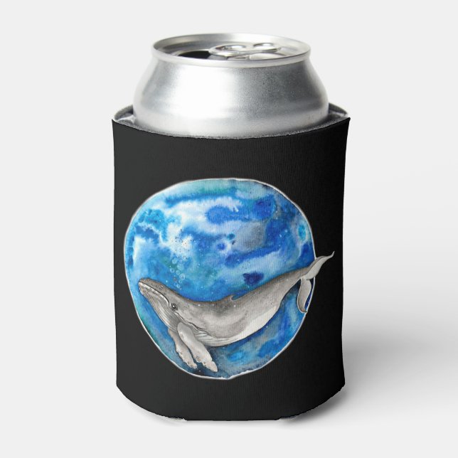 Blue Earth Whale Can Cooler (Can Front)